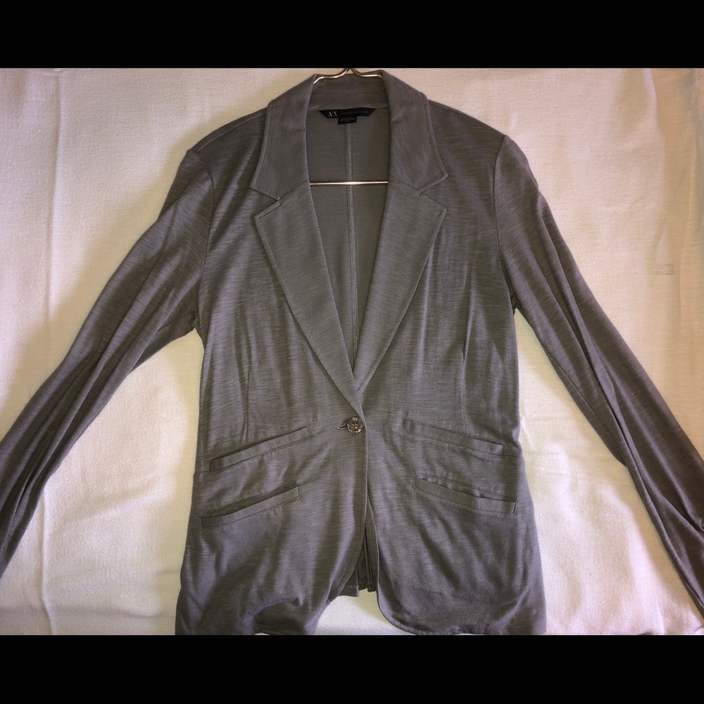 Armani Exchange gray Blazer